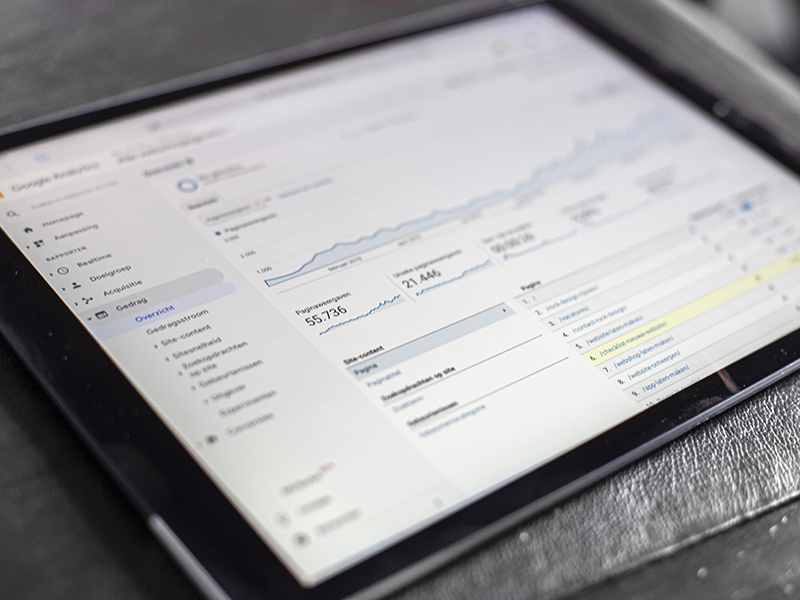 Google Analytics op een Ipad
