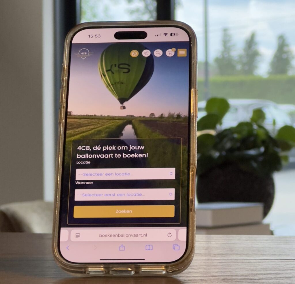 Luchtige belevenis | ROCK Design | Websites | Webshops | Online Marketing