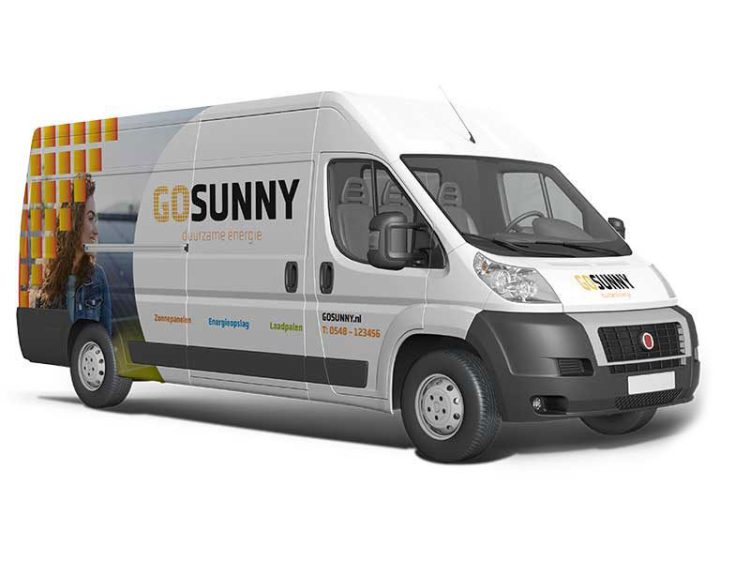 Bus van Go Sunny - Branding Marketing