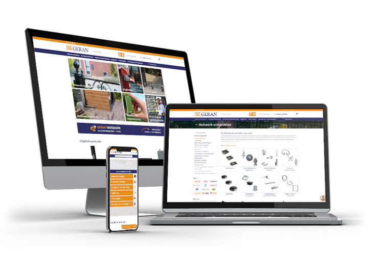 Geran website mockups