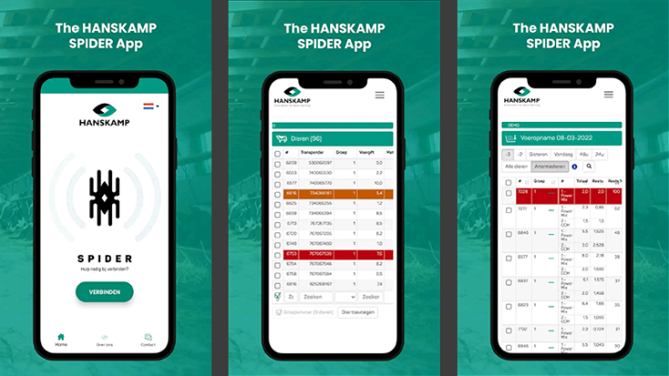 App - Mockups voor Hanskamp